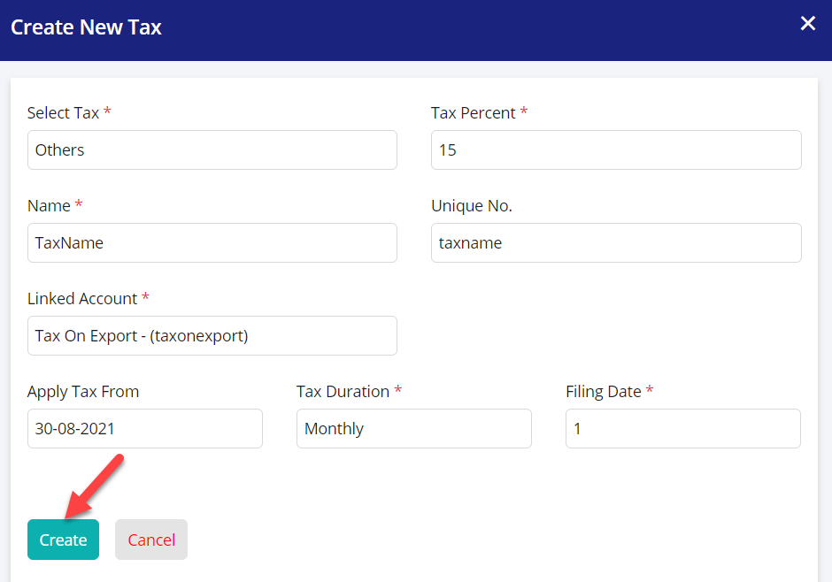 Create/edit or delete taxes (For UK) | Giddh